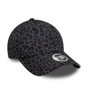 All Over Baskılı Siyah Leopar Desenli Açık Sırtlı 60595379 Şapka