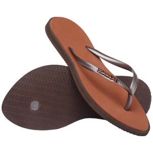 Slim Point Dark Brown Kadın Terlik