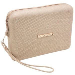Beach Necessaire Glitter Golden Plaj Çantası