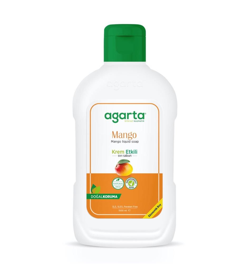 Agarta Doğal Mango Sıvı Sabun 1500 ml