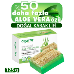 Doğal Kabak Lifli El Yapımı Aloe Vera Sabunu 125g