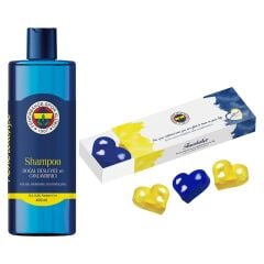 Fenerbahçe El Yapımı Doğal Hediyelik Sabun 4*50 g + Doğal Besleyici ve Canlandırıcı Şampuan 400 ml