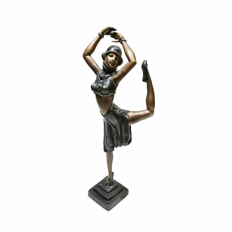 BRONZE FEMALE DANCER STATUE