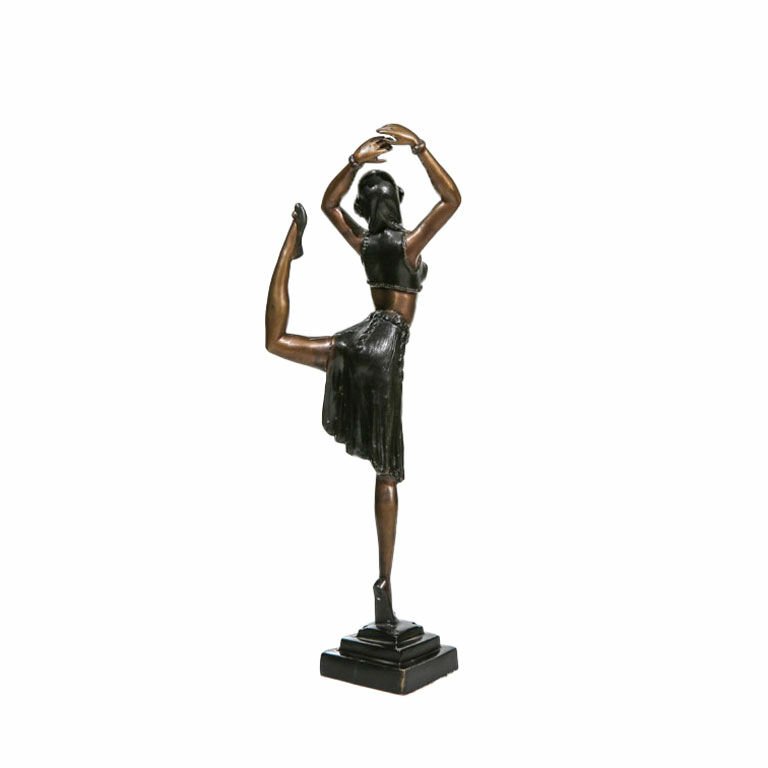 BRONZE FEMALE DANCER STATUE