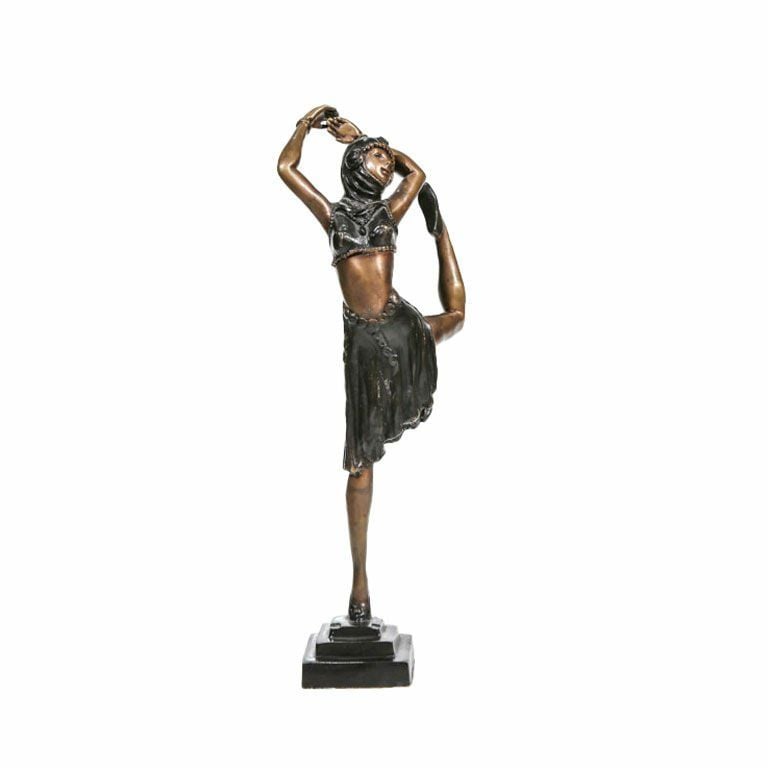 BRONZE FEMALE DANCER STATUE