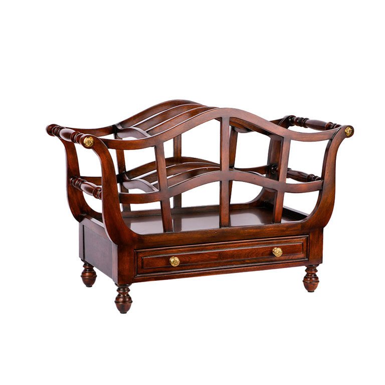 WOODEN MAGAZINE RACK