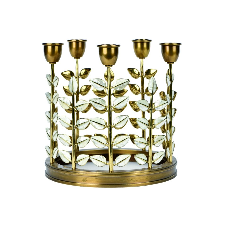 5 ARMS BRASS CANDLESTICK