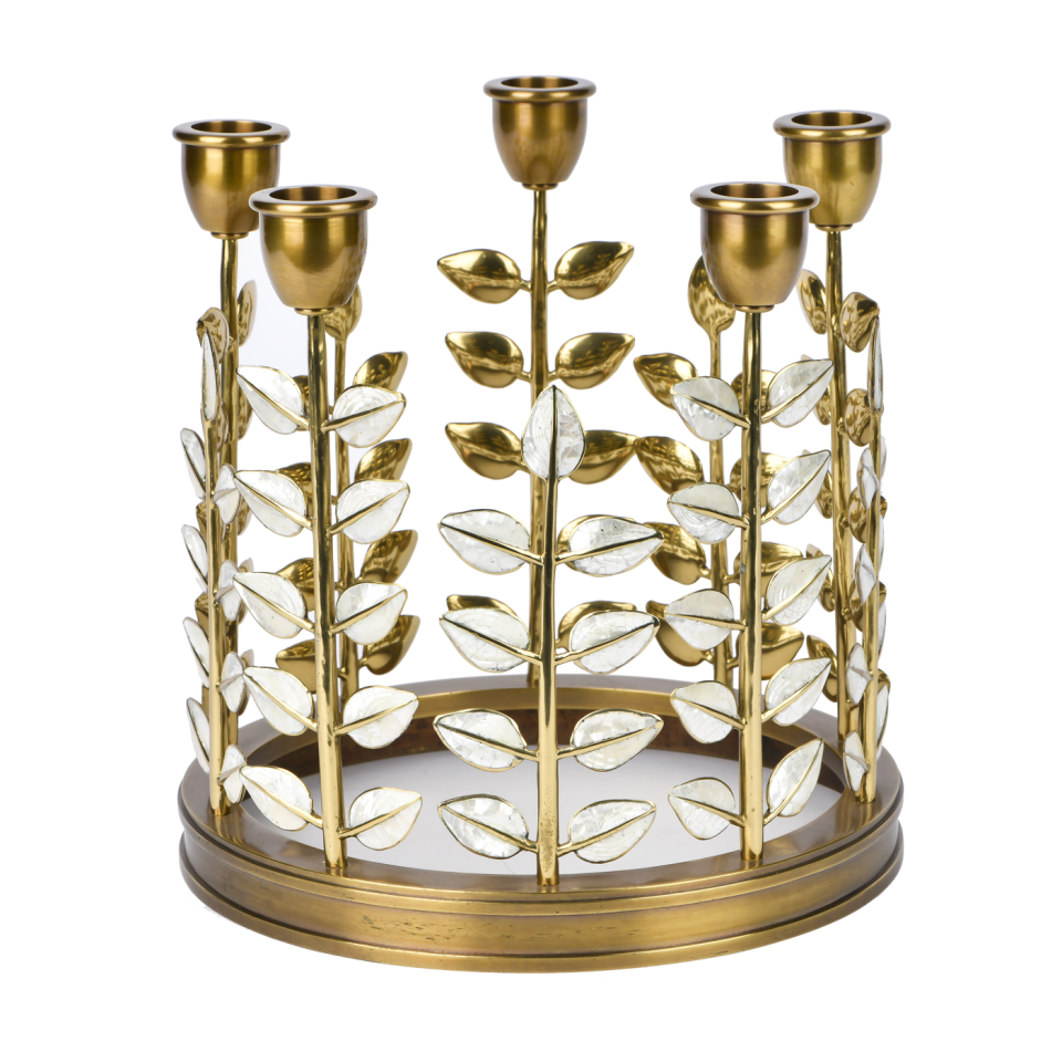 5 ARMS BRASS CANDLESTICK
