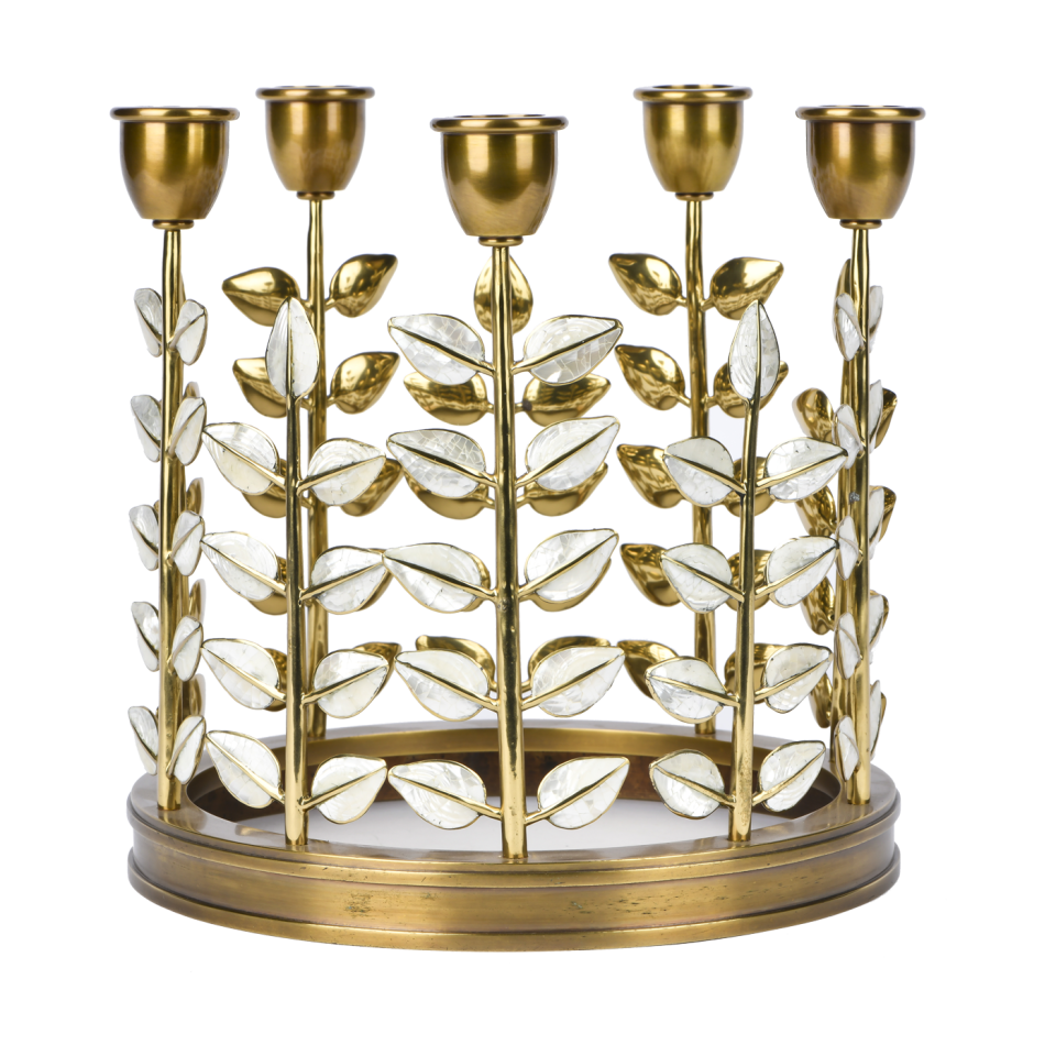 5 ARMS BRASS CANDLESTICK
