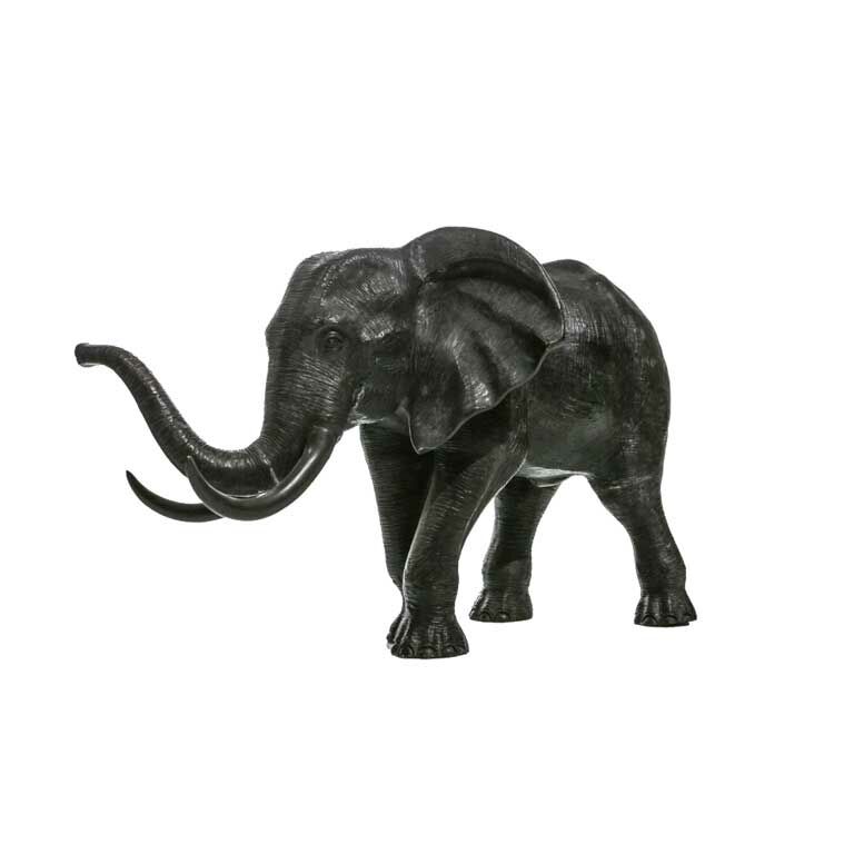 ANTIQUE BRASS ELEPHANT