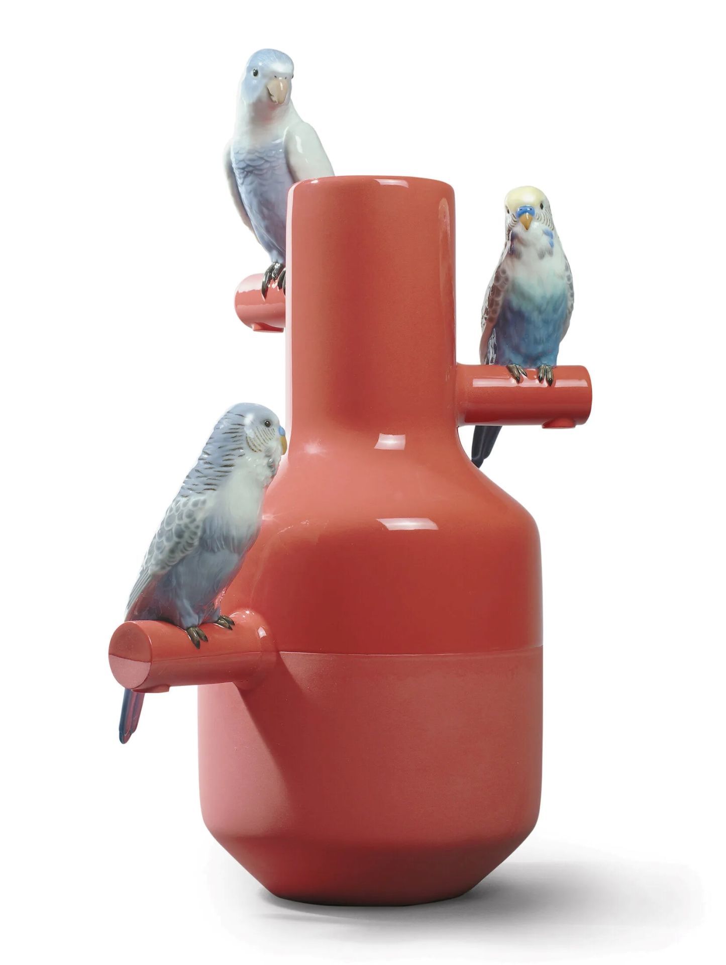 PARROT PARADE VASE CORAL