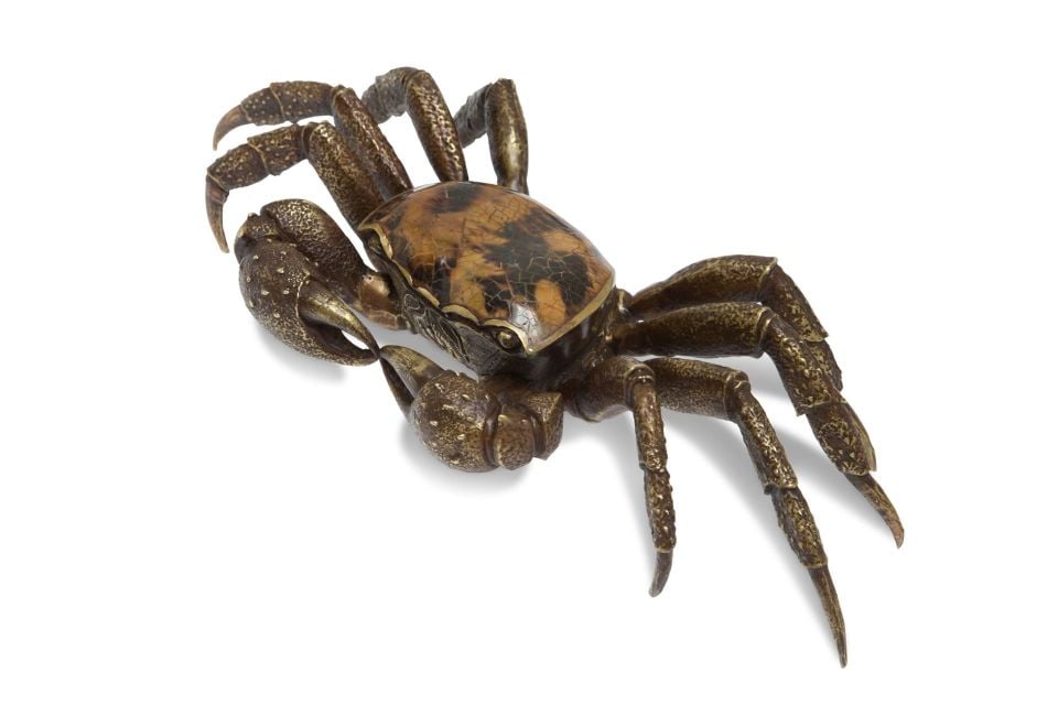 BRASS CRAB PAPERWEIGHT
