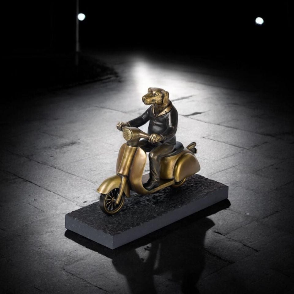 SCOOTER AND A DOG