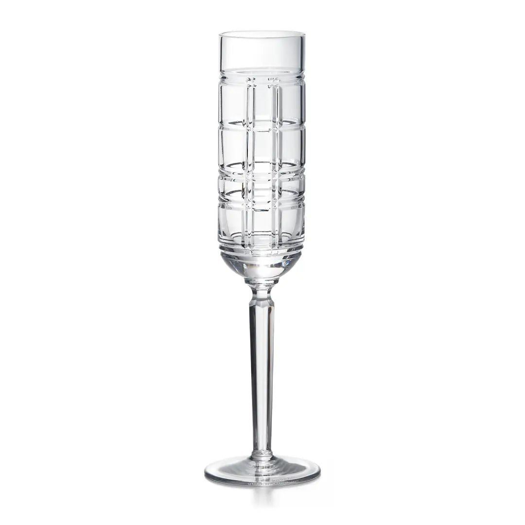 Hudson Plaid Champagne Glass