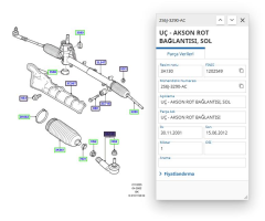 Rot Bası Sol Fıesta Fusıon Bm 02  ( AYD03406 - 2S6J3290AC - 2S6C3290AC )