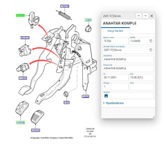 Debrıyaj Pedal Musur Fıesta  ( 2S6T7C534AA )