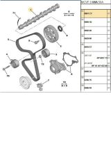 Eksantrik Mili 206 307 Focus Fiesta 1,4HDI DW4 (EST14049-0801CY)