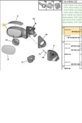 Sol Elektrikli Ayna 206 (E0901-8154JE-8153KQ)