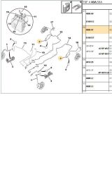 Arka Fren Hortumu 307 308 C2 C3 C4  (T0308-2571112001-4806A1)