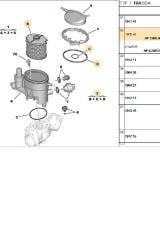 Delphi Mazot Filtresi Peugeot 206 1.9D 306 1.9D Partner 1.9D Citroen Berlingo 1.9D Xsara 1.9D Del Hdf514İ (HDF514-C446-C8827-1906.A9)