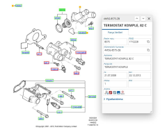 Termostat Tek Fiesta Focus ( 4M5G8575ZB )