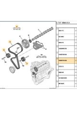 Triger Seti 5008 EURO5 DV6C Fıesta 1.6 SOHC 301 Partner (1608747480)