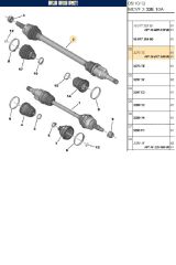 Sağ Aks Bipper Nemo  DW4 (2732107001-3273TC)