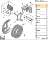 Arka Disk 407 508 607 Rcz C5 (DF4351-4249.C1)