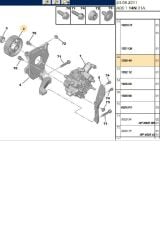 Mazot Pompa Dişlisi 1007 107 206 307 308 407 5008 Partner Tepee Bipper C1 C2 C3 C4 Berlingo Nemo Xsara DW4-DW6 (193040)