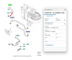 Kalorifer Çıkış Hortumu Connect 1.8Tdcı 02  ( IBR 19840 - 2T1V 8A507 AA )