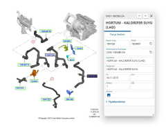 Kalorifer Hortumu Demirli Komple Connect 02  ( YTT Y9605 - 7T16 18K580 AA )