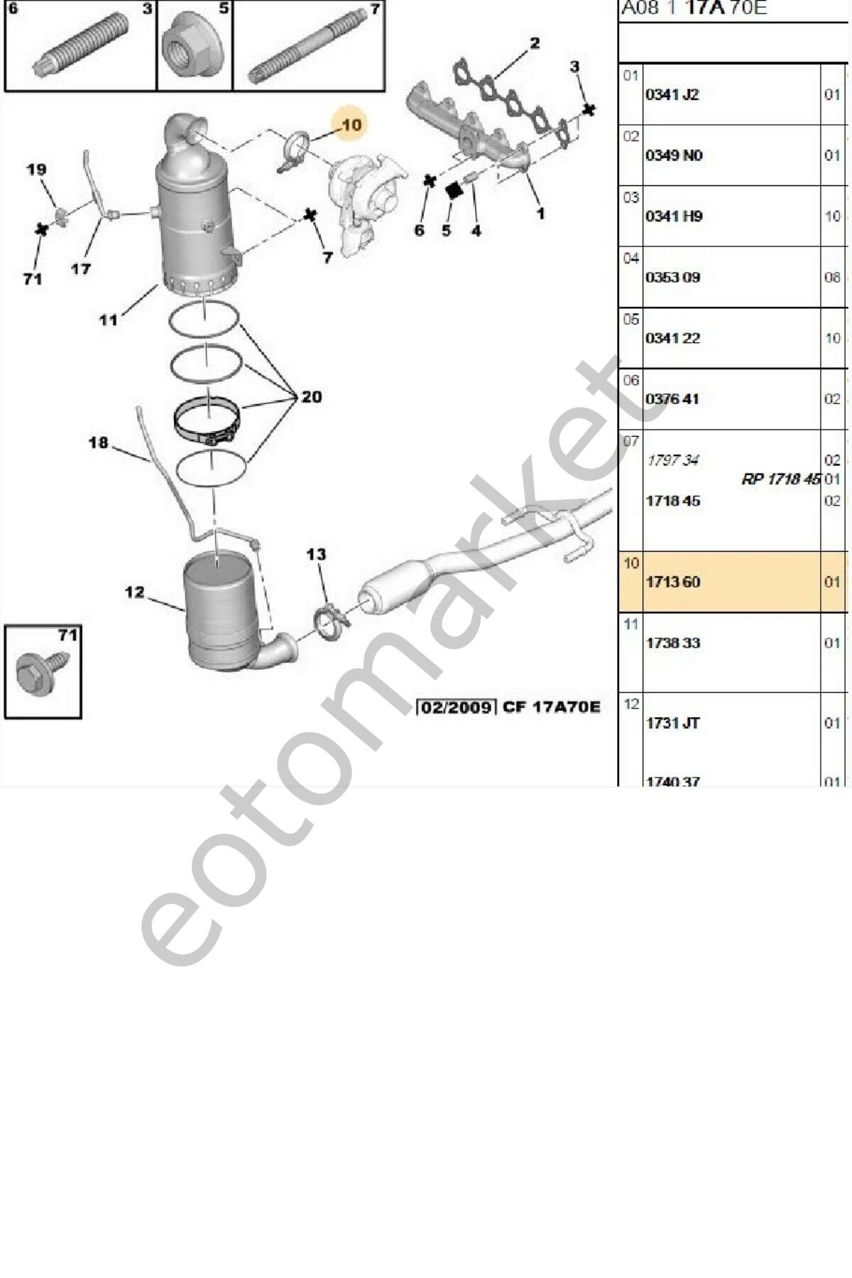 Egzoz Kelepçe DW8 Tüm Modeller(171360)