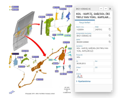 Orta Kapı İç Açma Kolu (Uzun Şase) Connect Bm 02 ( FSE 11-325-024 - 2T14 V266A62 BG )
