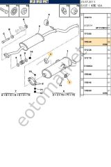 Egzoz Lastiği 106 205 309 405 Saxo (175540)