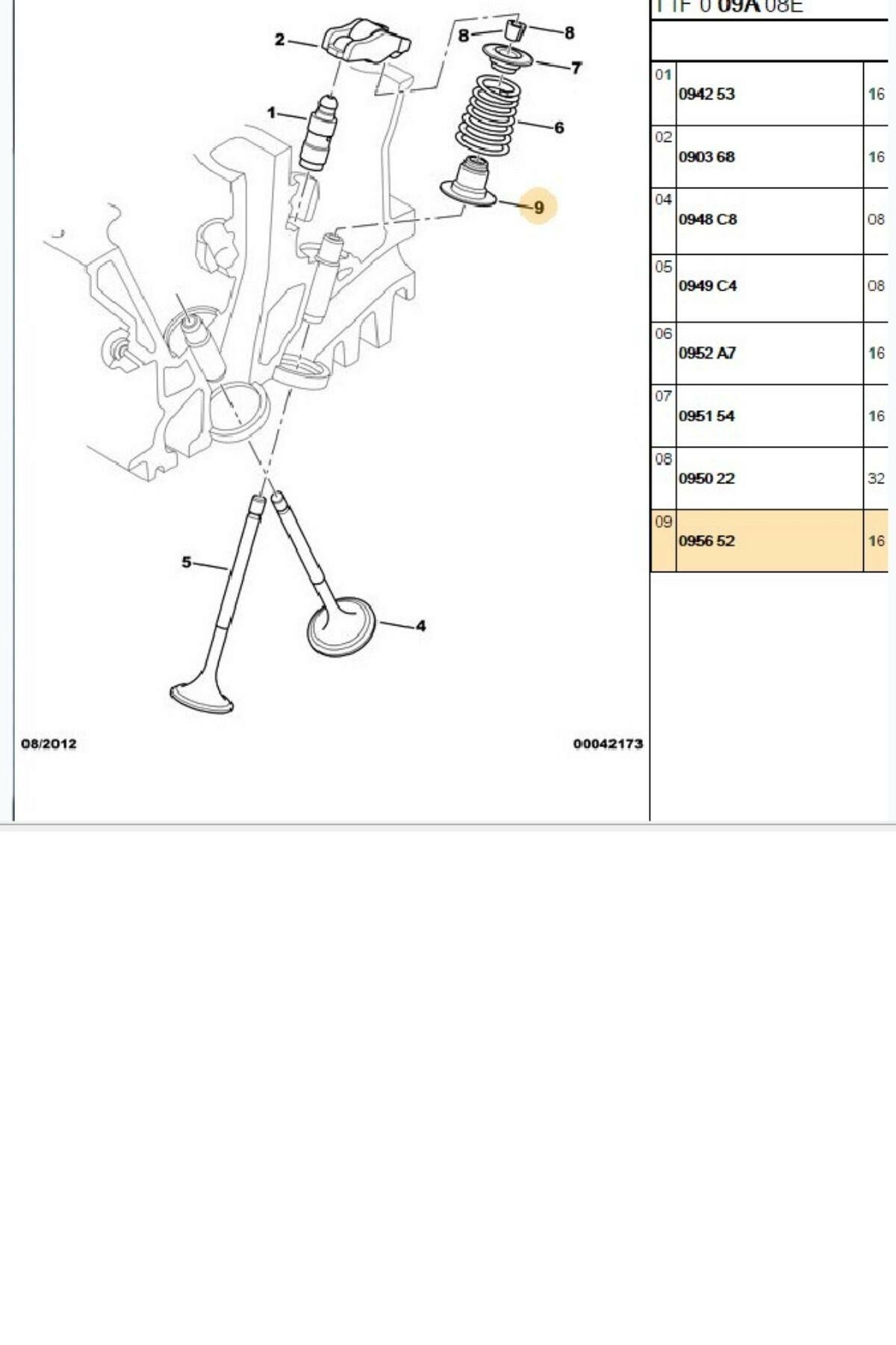 Subap Lastiği Citroen C2 C3 C4 (4S046-095652)