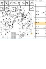 Ön Sağ Çamurluk Çıta Partner EM (BPE309159-8544.F2)
