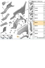 Ön Sol Çamurluk Ay Bandı Partner (TRL8544K1-BPE309406-8544K1)