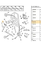 Boxer Jumper Ducato 2 Ön Kapı İç  Açma Kolu Sol (P911758)