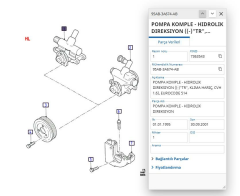 Direksiyon Pompası Escort 96 ( DFU DF690005 - 95AB 3A674 AB )