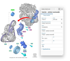 Alternatör Gergi Rulmanı Tek  Connect  ( ARA FOR601 - 95Wf 19A216 AC )