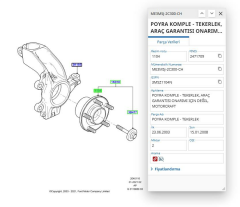 Ön Aks Rulmanı Poryalı Focus C.Max 1.6 04 ( SKF VKBC20001 - 3M51 2C300 CH )