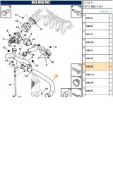 Turbo Alt Hortum C4 307 DW6 (17359-0382AZ)