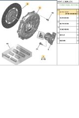 Debriyaj Seti Bilyasız 207 208 308 C3 Picasso DS3 DS4 DS5 EURO5 DV6 (9814068080)