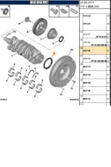 Arka Krank Keçesi Berlingo C2 C3 C4 C5 C15 Saxo Xsara Nemo DV4-DV6 (SKT410443-11813-012749)