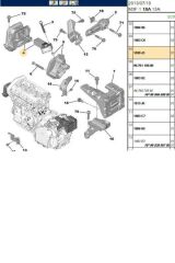 Motor Kulağı Alüminyum C3 16V (MH13125-R51953-Y5404-1839J3-1839F7)