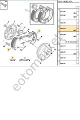 Arka Balata  306 Xsara (562059-GS8272-4241K3)