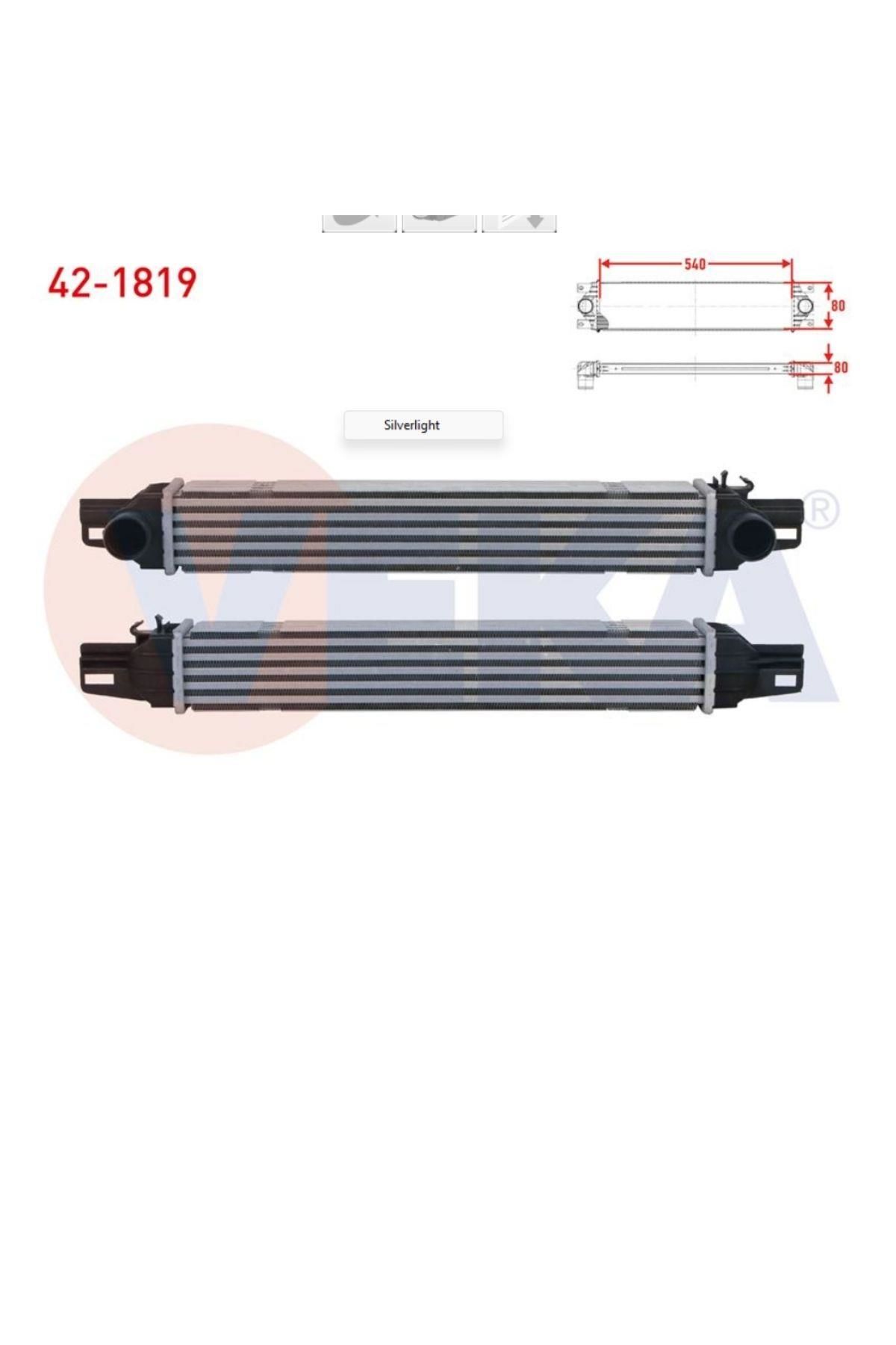 İntercol Radyatör Bipper Nemo EURO5 1,3 (421819-51877663)