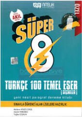 NİTELİK 8.SINIF SÜPER TÜRKÇE 100 TEMEL ESER PARAGRAF DENEME KİTABI