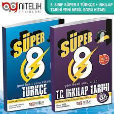NİTELİK 8.SINIF SÜPER TÜRKÇE + INKILAP TARİHİ YENİ NESİL SORU BANKASI 2 KİTAP