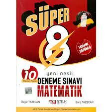 NİTELİK 8.SINIF SÜPER MATEMATİK 10 DENEME SINAVI
